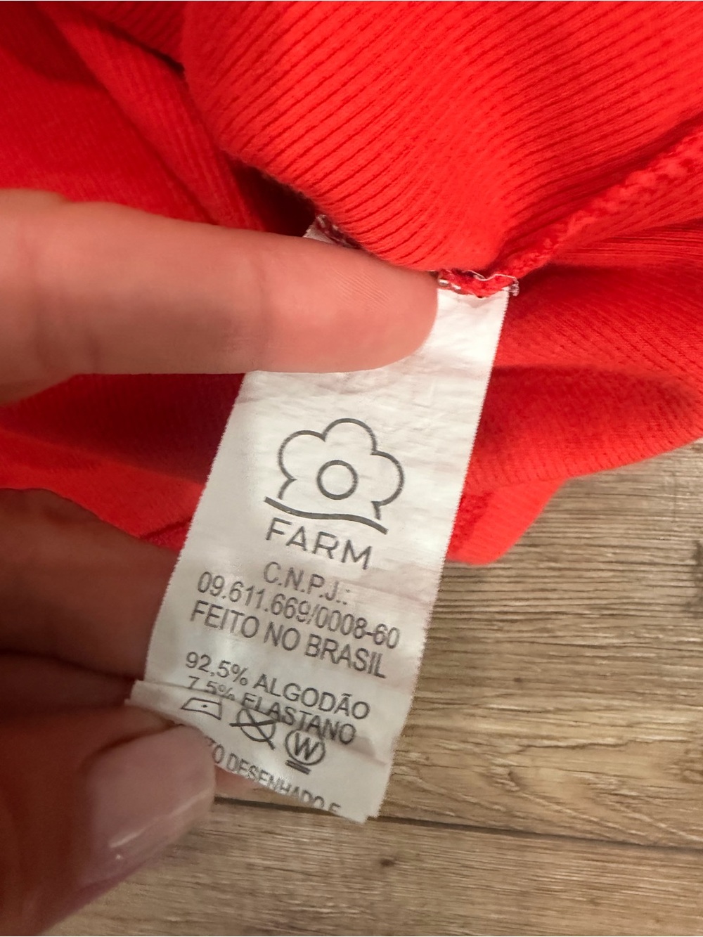 Farm Rio Red Short-Sleeve Crewneck Top 0489 - Picture 6 of 7